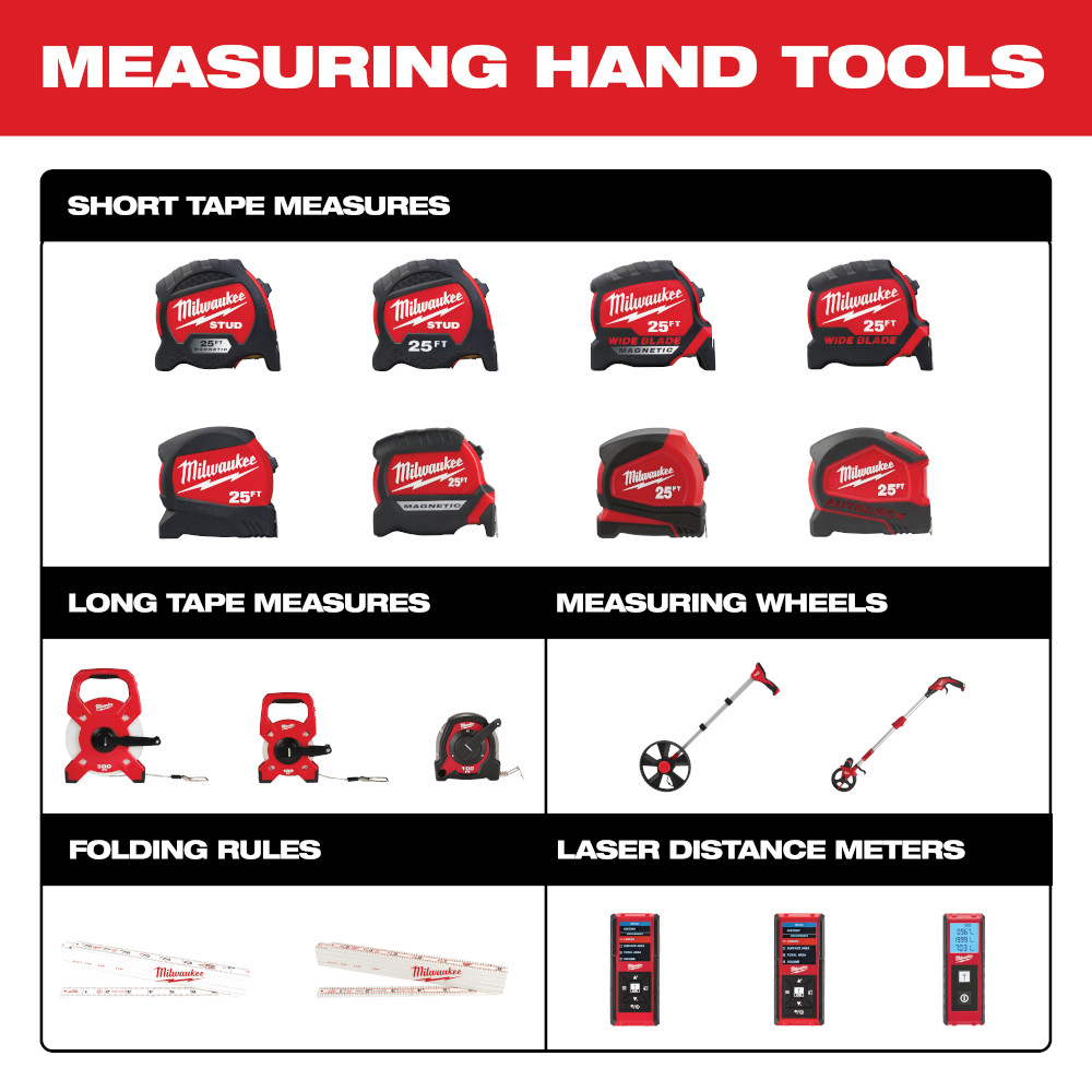 Milwaukee 35ft Compact Wide Blade Magnetic Tape Measure from GME Supply